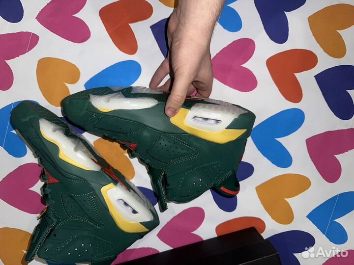 Кроссовки Nike Air Jordan 6 Green мужские