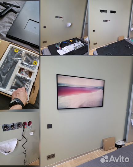 Установка телевизора на стену