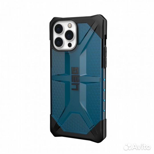 Чехол UAG Plasma iPhone 13 Pro Max синий царапины