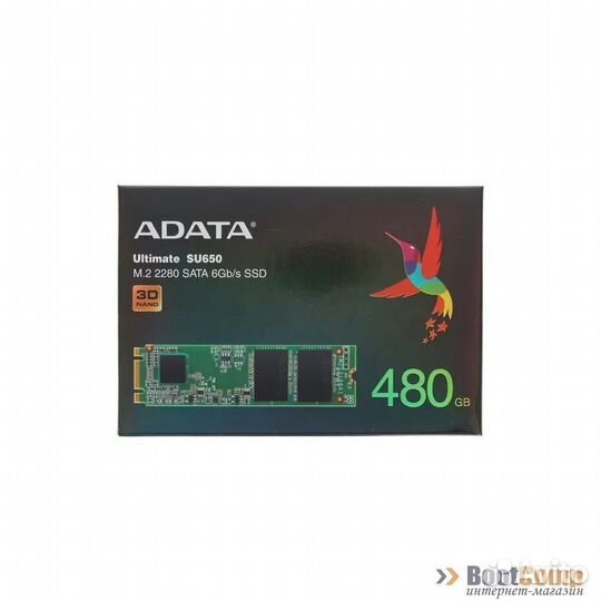 Жесткий диск SSD 480GB adata Ultimate SU650 ASU650