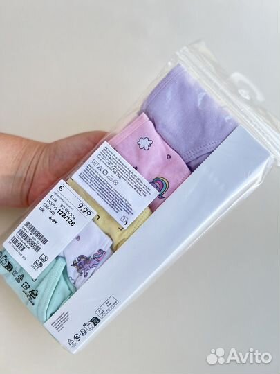 Трусы для девочек брифы hm 122/128