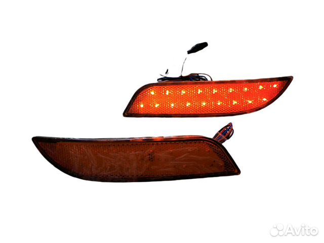 Диодные катафоты в задний бампер на Лада Приора 2