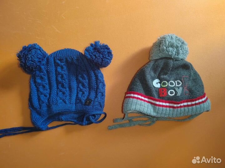 Шапки для мальчика до года