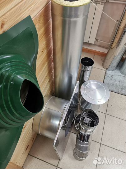 Дымоход 3м со смещением чз крышу