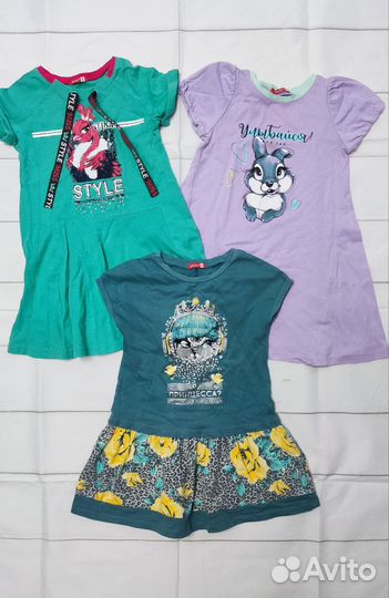 Вещи пакетом. 8 платьев для девочки