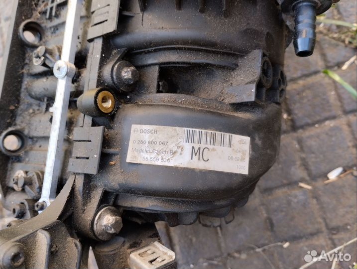 Впускной коллектор opel corsa c 1,2