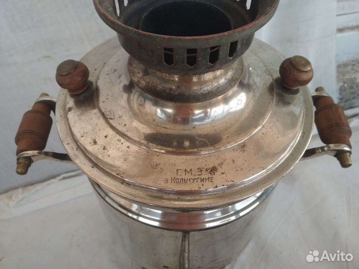 Самовар на дровах (углях) 4 литровый. В отличном с