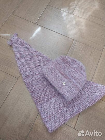 Шапка и косынка набор