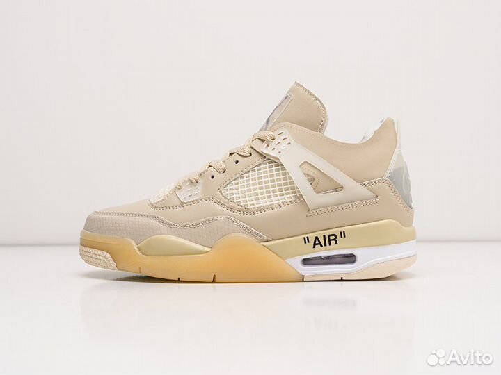 Кроссовки Air Jordan 4 Off-White Sail (36-45)