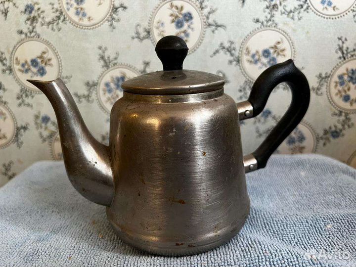 Заварочный металлический чайник СССР кольчугино