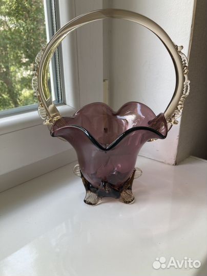 Сиреневое стекло СССР