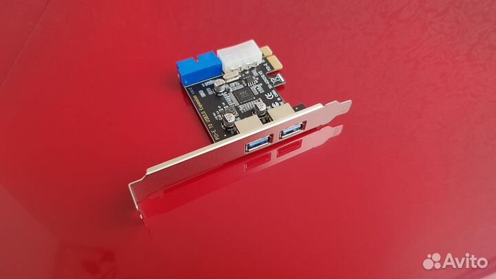 Внутренний Pci-e USB3 с внешним разъемом на корпус