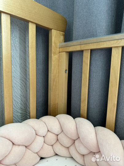 Детская кроватка можга с-700 медовый цвет