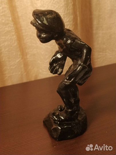 Мальчик-вратарь. Статуэтка железная, СССР