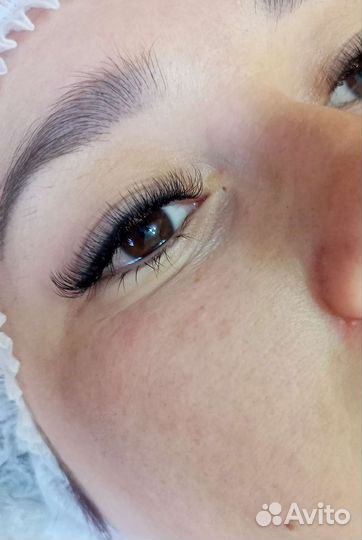 Наращивание ресниц классика, 2D, 3D