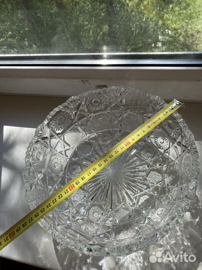 Ваза хрустальная