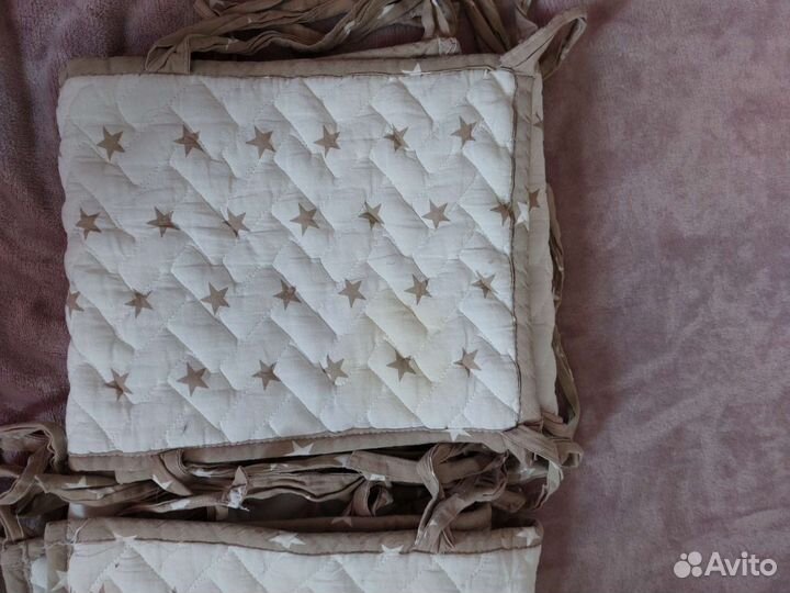 Матрасик и бортик в кроватку