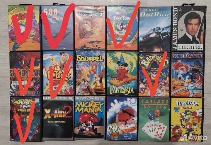 Картриджи sega