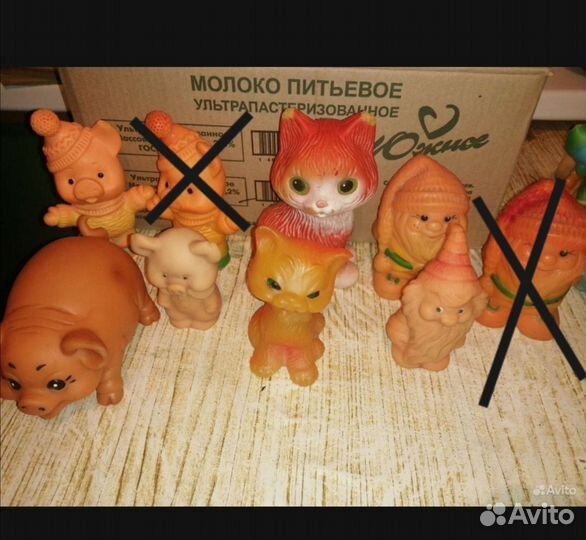 Резиновые игрушки СССР. Игрушки для ванной