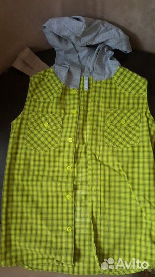 Майка с капюшоном рост 134