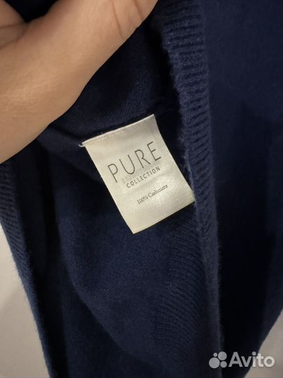 Джемпер pure cashmere s/m размер синий