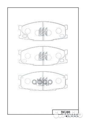 D6060 колодки дисковые передние Mitsubishi Can