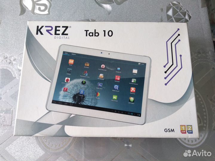 Планшет krez TAB 10