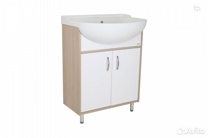 Тумба для ванной с раковиной напольная Делла