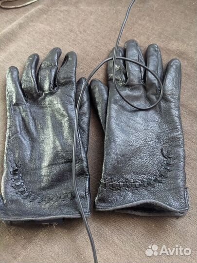 Перчатки кожаные женские