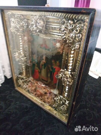 Картина маслом на холсте старинная