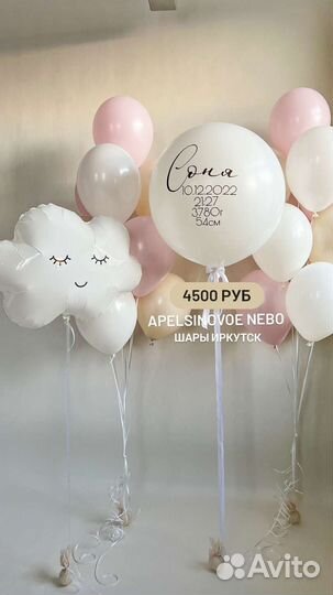 Воздушные шары на выписку из роддома