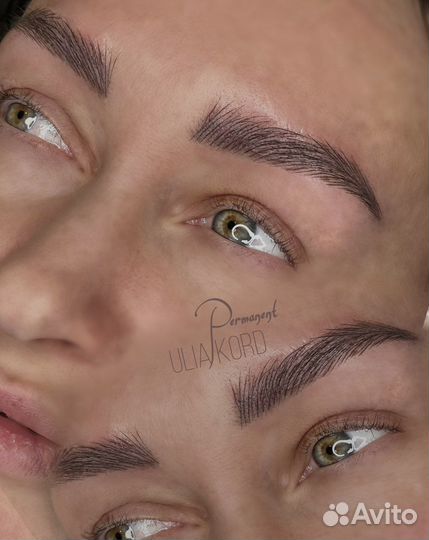 Микроблейдинг бровей, перманент, волосковая техник