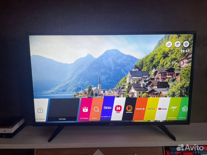 Телевизор LG SMART tv, Wi-fi, 43 дюйма