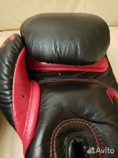 Боксерские перчатки 10 oz venum натур.кожа