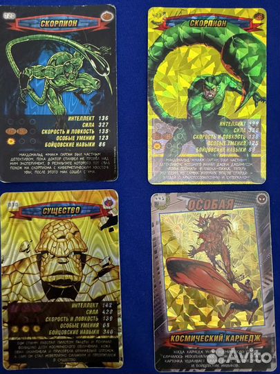 Ультра редкие карточки человек паук герои и злодеи