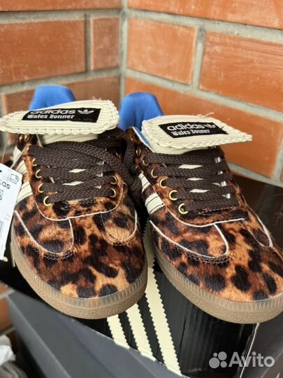 Кроссовки adidas samba wales bonner leopard