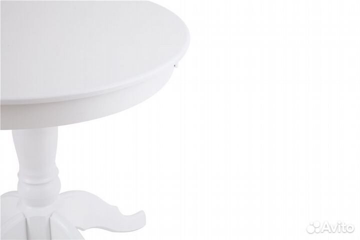 Стол обеденный не раздвижной Круглый-80 белая эмал