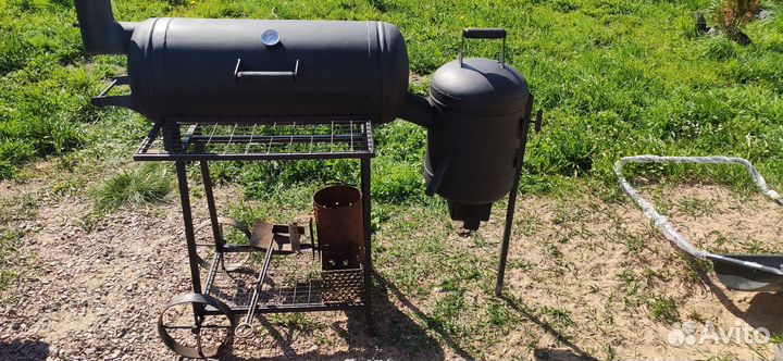 Мангал, смокер, казан, гриль, коптильня 4 в 1