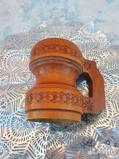 Ретро Винтаж СССР Кружка Пивная Деревянная