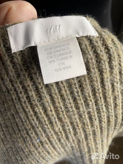 Манишка воротник шарф жилет вязаный h&m