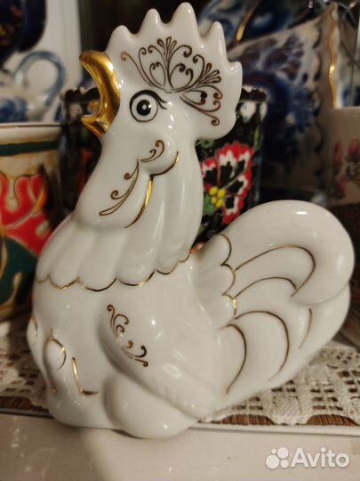 Фарфоровые статуэтки петушок