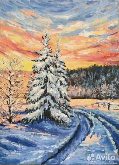 Картина маслом пейзаж