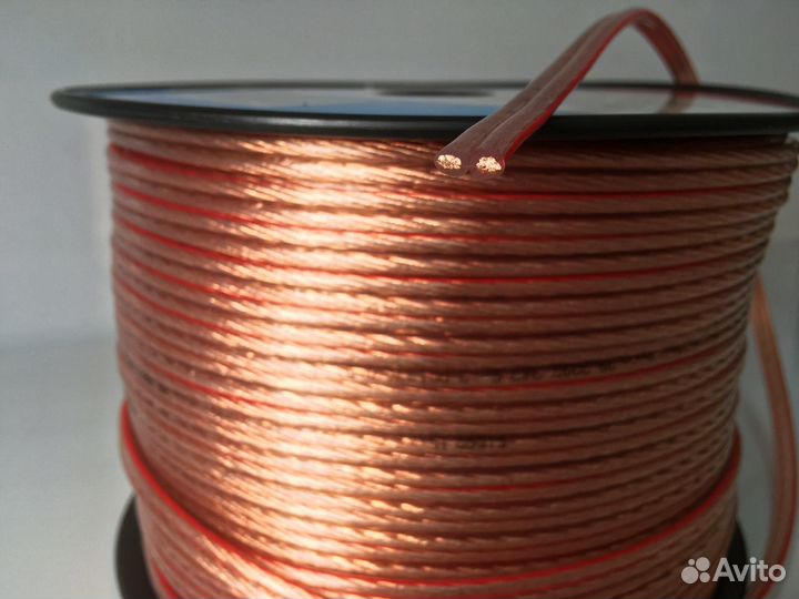 Кабель акустический 2x1.5мм/ 2x4мм чистая OFC медь