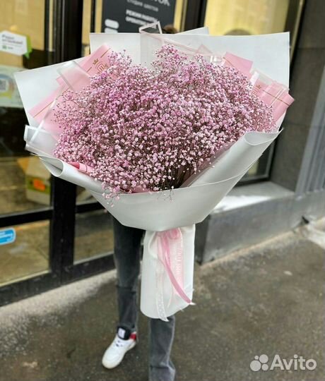 Цветы Гипсофила букеты коробки Доставка 24/7