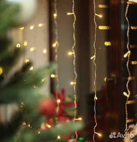 Гирлянда светодиодная штора