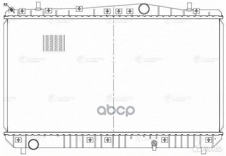 Радиатор охл. для а/м Chevrolet Lacetti (04) 1