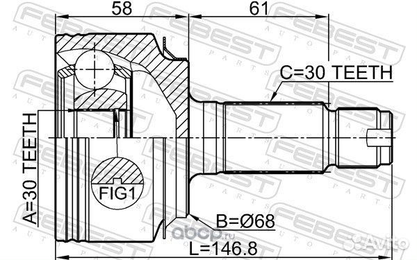 ШРУС внешний honda accord tourer CW 2008-2012 0310-cwat