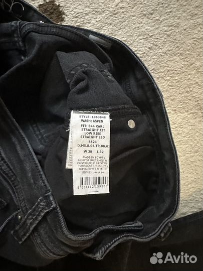 Джинсы скинни черные