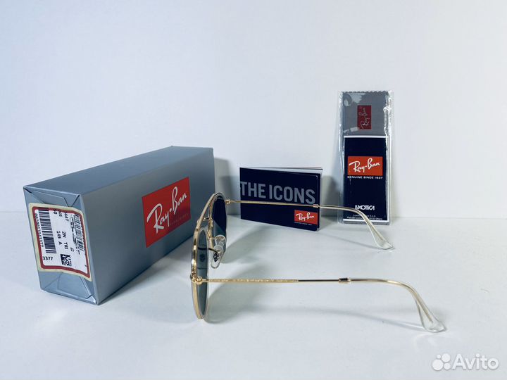 Очки Ray Ban Round RB 3647 золото,стекло