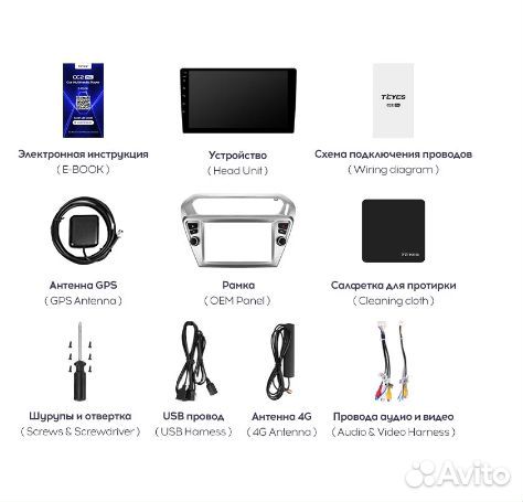 Штатная магнитола Peugeot 301/Citroen C-Elysee